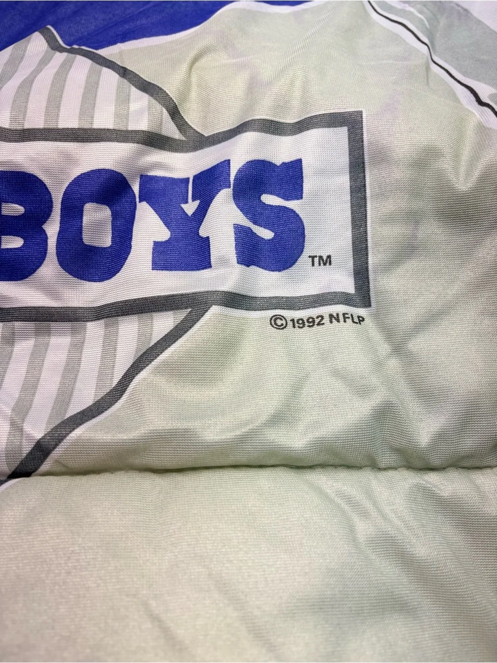 NFL Dallas Cowboys Vintage 1992 Troy Aikman Sleeping Bag 64x86 inches Collector